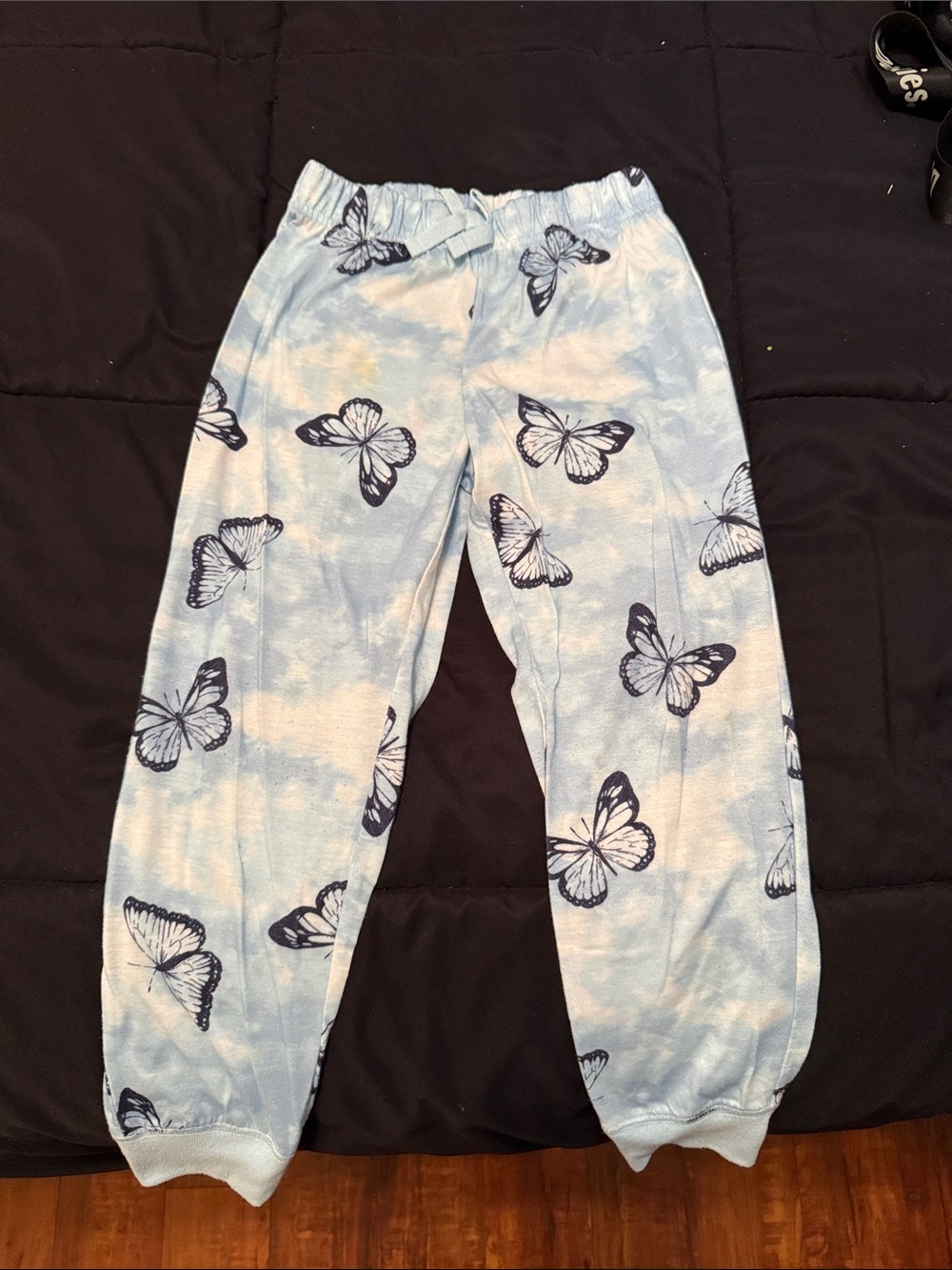 Old Navy Light Blue Butterfly Jogger Pants for Kids